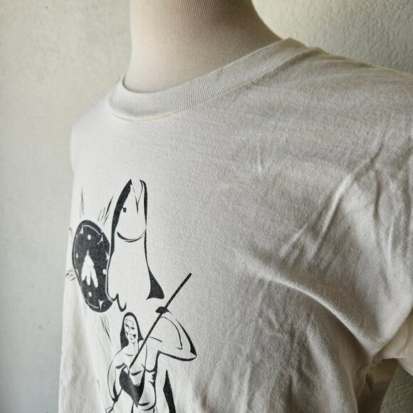 VTG 80s Single Stitch Native American Eastern Woodland Publishing Fishing Tshirt - Picture 3 of 9